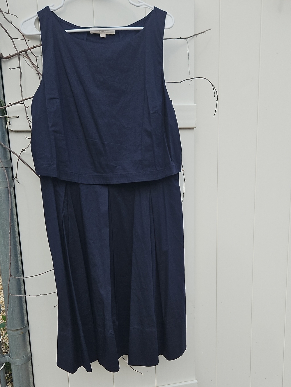 LOFT Navy Classic Shift Dress